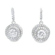 Bids.com Cubic Zirconia Earrings Sterling Silver Earrings