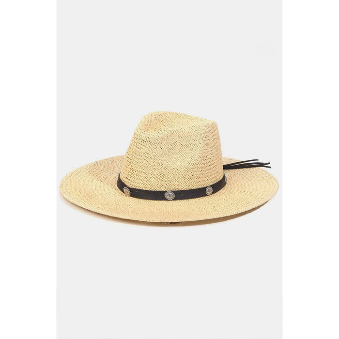 Fame Belt Strap Straw Hat