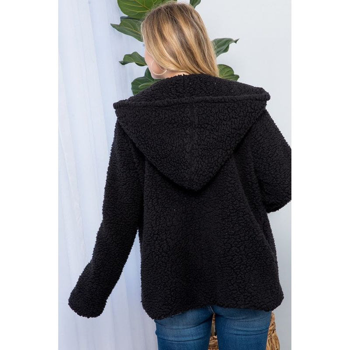 SHERPA FUR HOODIE JACKET