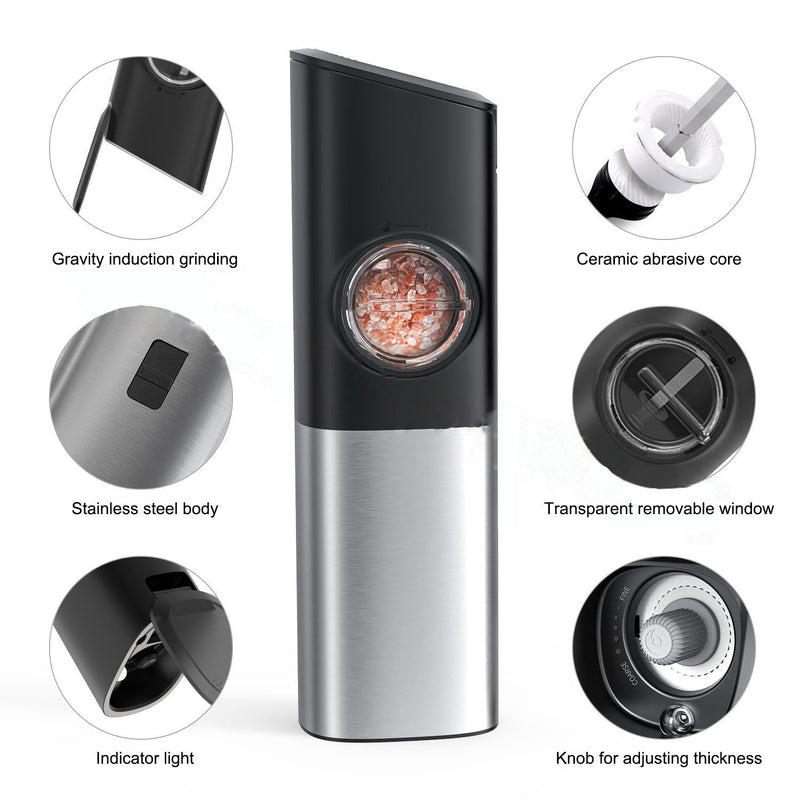 SmartPursue™ Kitchen Ceramic Pepper Electric Grinder Spice Grinders