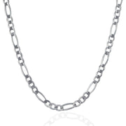 Bids.com 4.6mm 14k White Gold Solid Figaro Chain Necklaces