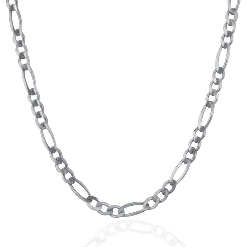 Bids.com 4.6mm 14k White Gold Solid Figaro Chain Necklaces