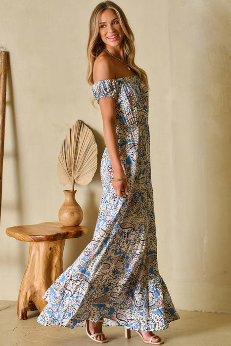 Off Shoulder Maxi Dress