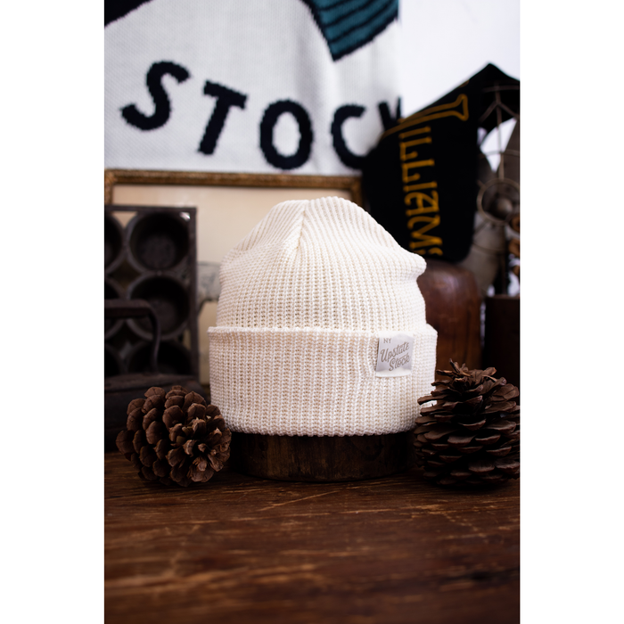 Upstate Stock Ecru Upcycled Cotton Watchcap