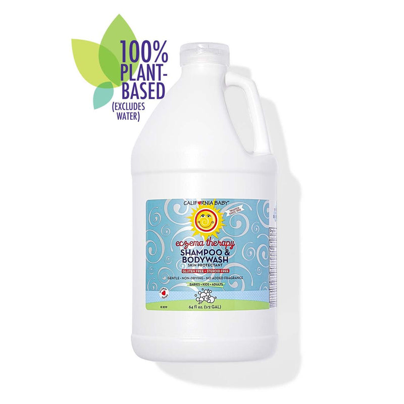California Baby Therapeutic Relief™ Eczema Shampoo & Bodywash Eczema White Smoke 64oz/half gallon