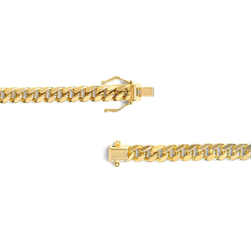 Bids.com Semi-Solid 14K Yellow Gold 6.1mm Classic Miami Cuban Chain Necklace - 22 Inches Necklaces