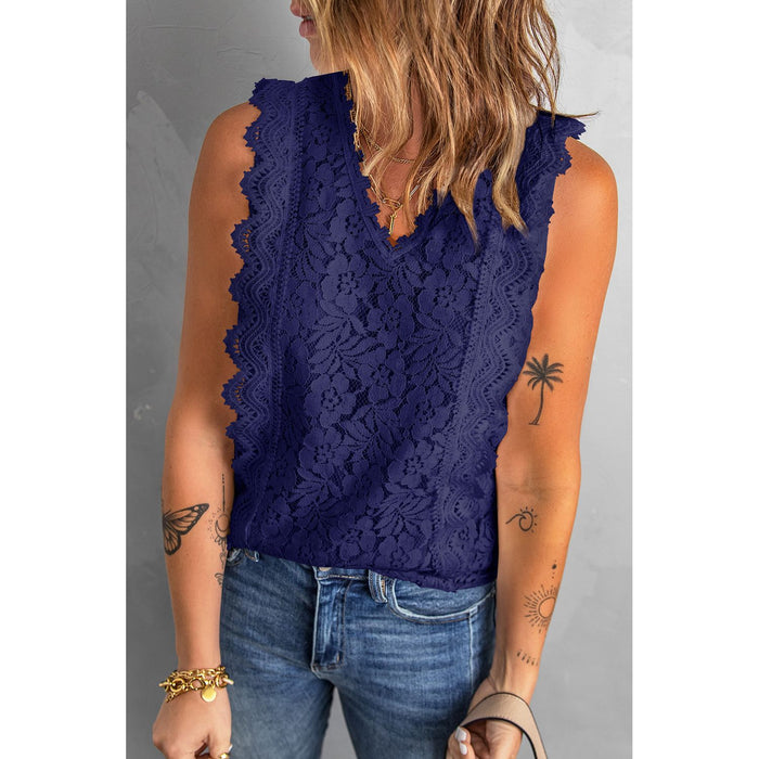 Lace V-Neck Tank