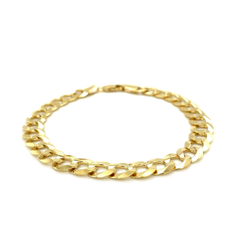Bids.com 8.2mm 10k Yellow Gold Curb Bracelet Bracelets