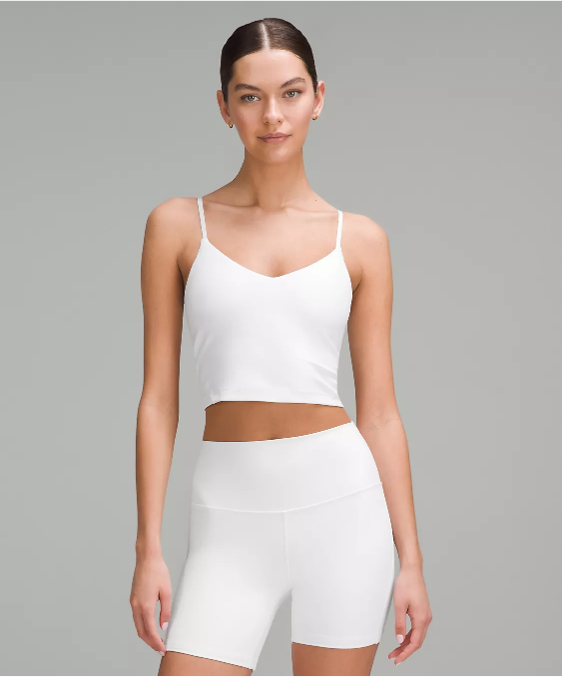 Cropped Cami Tank WHT SIZE 0