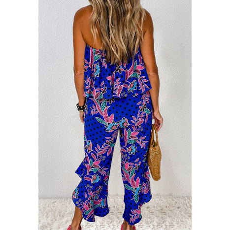 Printed Tube Jumpsuit