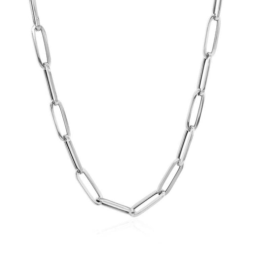 Bids.com 14k White Gold Bold Paperclip Chain (4.2 mm) Necklaces