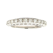Bids.com .50ct Diamond Wedding Band Ring 14KT White Gold Rings