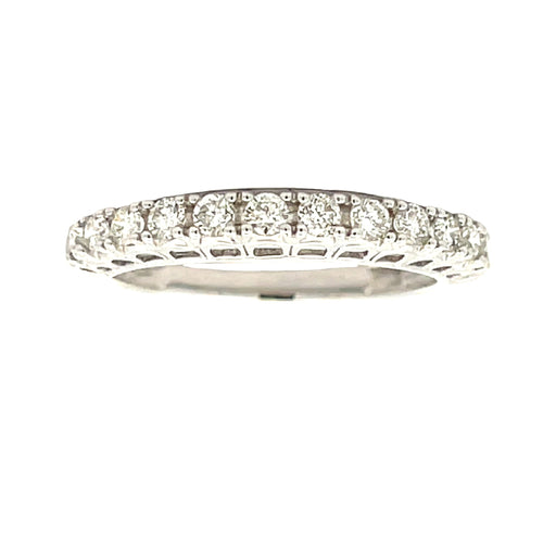 Bids.com .50ct Diamond Wedding Band Ring 14KT White Gold Rings