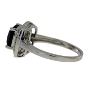Bids.com Created Sapphire Moissanite Ring Sterling Silver Rings