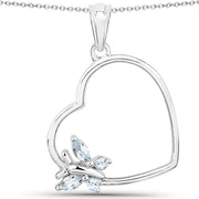 Bids.com 0.25 Carat Genuine Blue Topaz .925 Sterling Silver Pendant Pendants