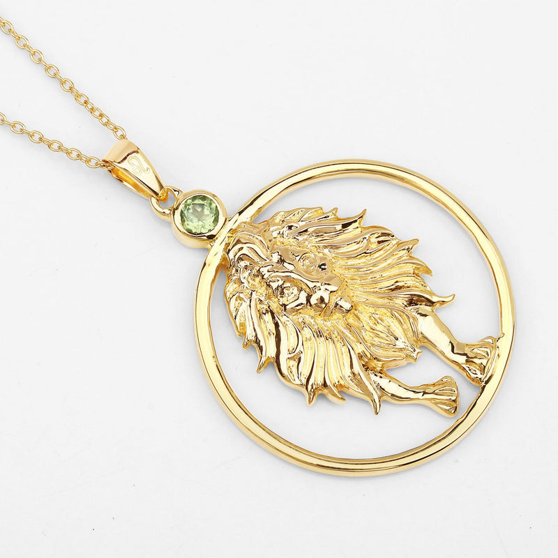Bids.com 0.24 Carat Genuine Peridot .925 Sterling Silver Pendant Pendants