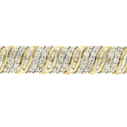Bids.com 10.00ct Diamond Tennis Bracelet 10KT Yellow Gold Bracelets