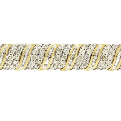 Bids.com 10.00ct Diamond Tennis Bracelet 10KT Yellow Gold Bracelets