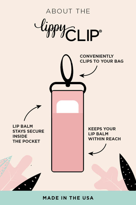 Lobsters on Pink LippyClip® Lip Balm Holder