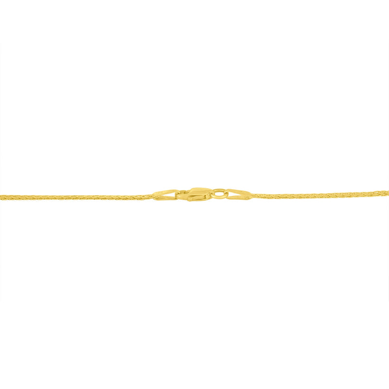 Bids.com 10K Yellow and White Gold 1/2 Cttw Princess Cut Diamond Channel-Set â€œVâ€ Shape 18" Franco Chain Necklace (H-I Color, SI2-I1 Clarity) Necklaces