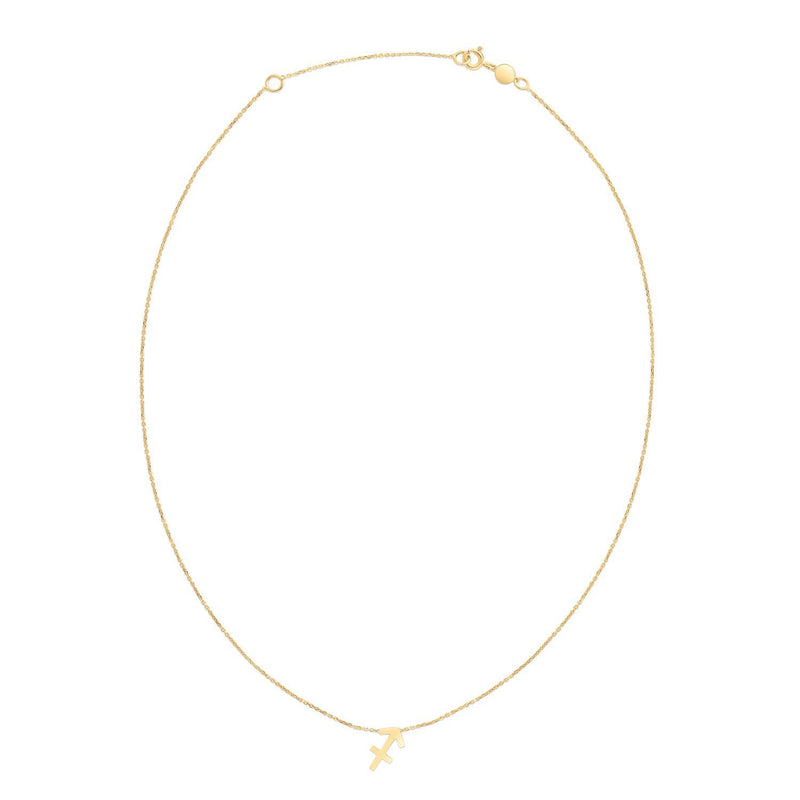 Bids.com 14K Yellow Gold Sagittarius Necklace Necklaces