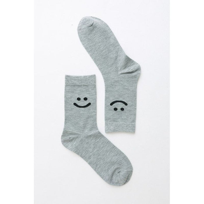 Smiley Face Crew Socks