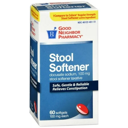 Good Neighbor Pharmacy GNP Stool Softener 100mg 60 Softgels Medicine & Drugs