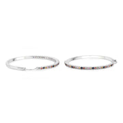 Bids.com 2.24 Carat Genuine Multi Sapphire .925 Sterling Silver Earrings Earrings