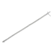Bids.com .925 Sterling Silver 1.0 Cttw Diamond Miracle-Set Square Milgrain 7" Link Tennis Bracelet (I-J Color, I3 Clarity) Bracelets