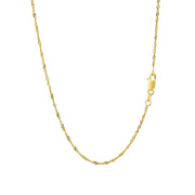 Bids.com 14k Yellow Gold Singapore Chain 1.5mm Necklaces