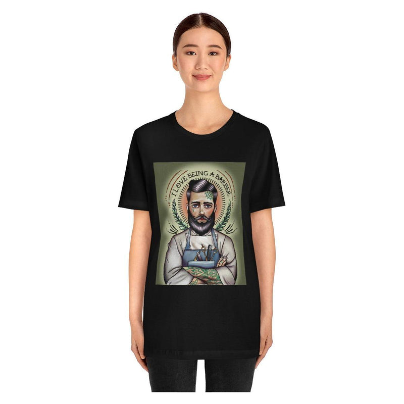 officialilovebeingabarber Unisex Jersey Short Sleeve Tee T-Shirt
