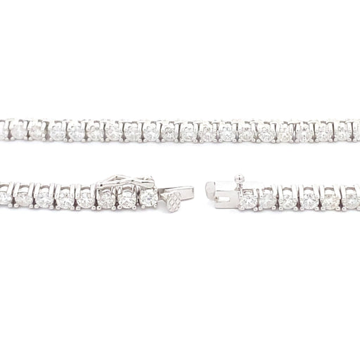 Bids.com 6.85ct Moissanite Tennis Necklace Sterling Silver Pendants White Smoke 22