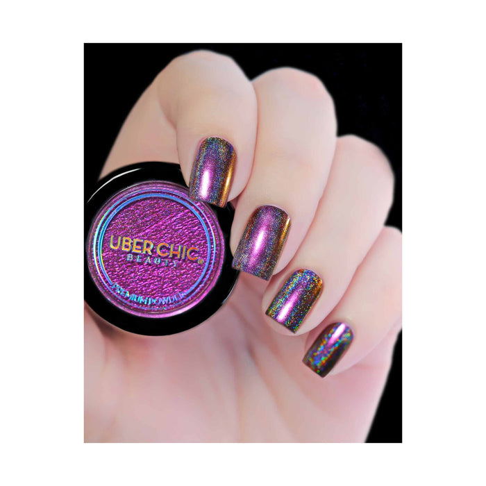 Uberchic Beauty Chameleon Holographic Nail Powder: Egyptian Sunset