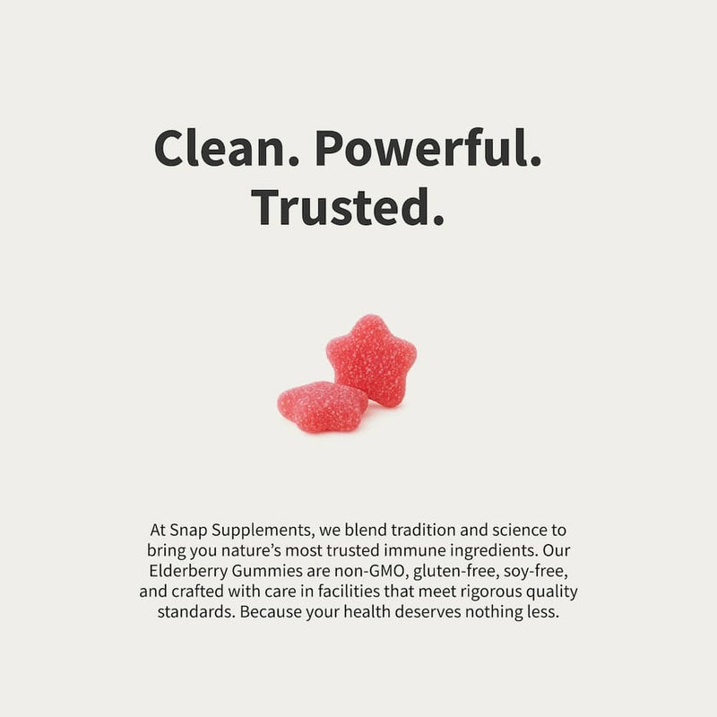 Snap Supplements Elderberry Gummies Immune Booster