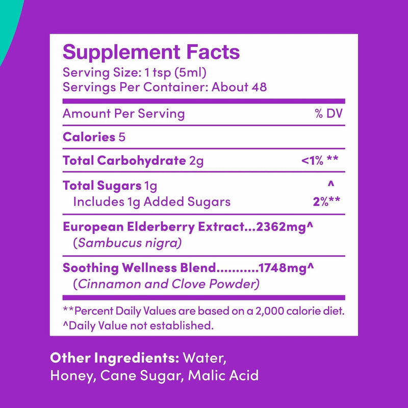 Further Food Elderberry Soothing Syrup Immunity