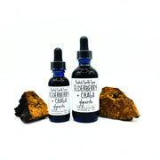 Rooted Earth Farm + Apothecary Elderberry and Chaga Glycerite Tinctures + Capsules