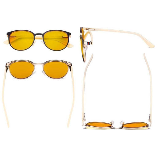 eyekeeper.com Oval Metal Blue Light Blocking Eyeglasses LX19004-BB90 Eyeglasses