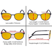 eyekeeper.com Oval Metal Blue Light Blocking Eyeglasses LX19004-BB90 Eyeglasses