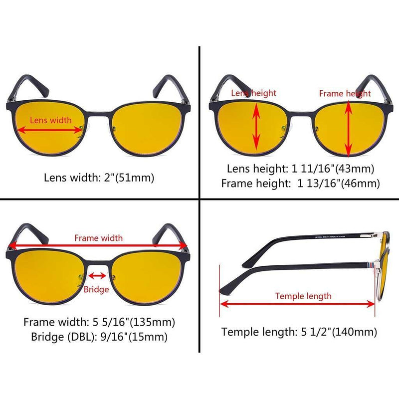 eyekeeper.com Oval Metal Blue Light Blocking Eyeglasses LX19004-BB90 Eyeglasses