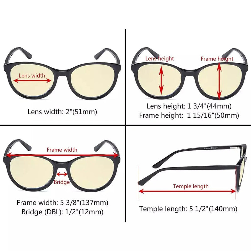 eyekeeper.com Elegant Oval Blue Light Blocking Eyeglassess BC1904-BB60 Eyeglasses