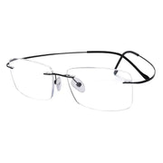 eyekeeper.com Elegant Rimless Reading Glasses Rectangle Readers R1509 Eyeglasses