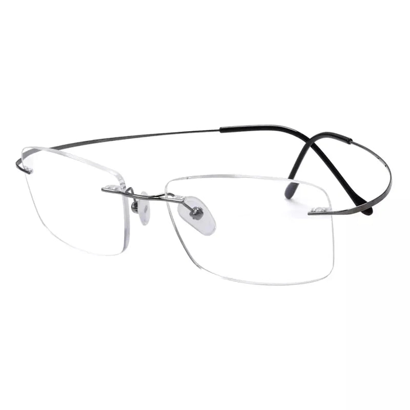 eyekeeper.com Elegant Rimless Reading Glasses Rectangle Readers R1509 Eyeglasses