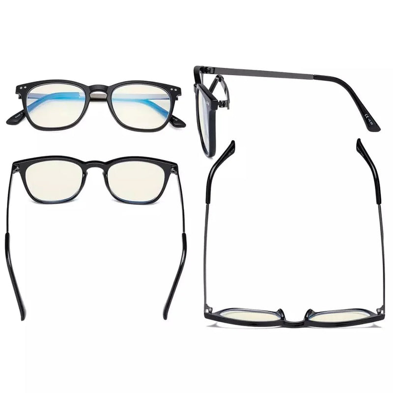 eyekeeper.com Elegant Square Blue Light Filter Reading Glasses UVRJ003 Eyeglasses