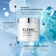 Nava Beauty Elemis Dynamic Resurfacing Facial Pads 60pk Light Blue