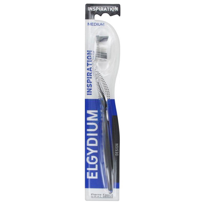 Elgydium Elgydium Inspiratin Medium Toothbrush - Black Medium Toothbrush