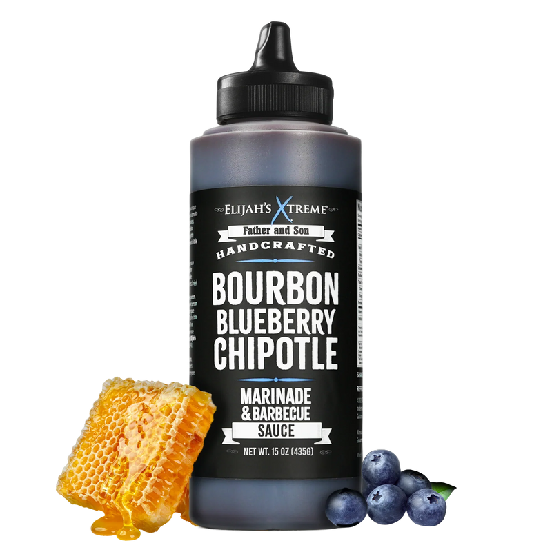 Elijah's Xtreme Bourbon Blueberry Chipotle BBQ Sauce & Marinade