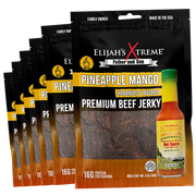 Elijah's Xtreme Pineapple-Mango Habanero Beef Jerky - 6 bags (1lb) Beef Jerky