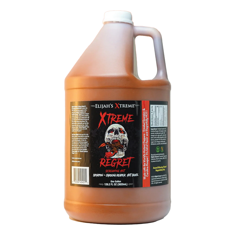 Elijah's Xtreme Xtreme Regret Hot Sauce Gallon (128oz) Hot Sauce