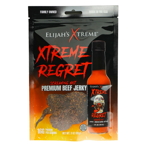 Elijah's Xtreme Xtreme Regret Spicy Beef Jerky Beef Jerky Black