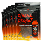 Elijah's Xtreme Xtreme Regret Spicy Beef Jerky - 6 bags (1lb) Beef Jerky